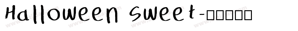 Halloween Sweet字体转换